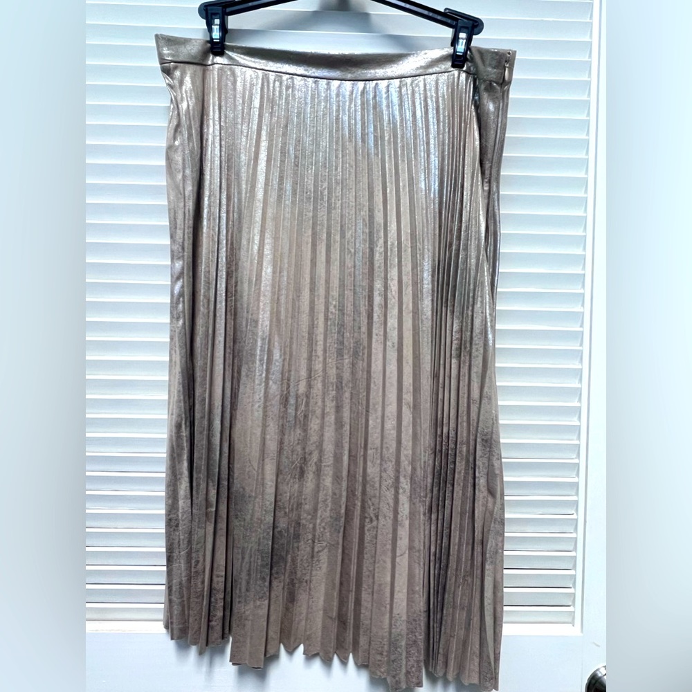 Chaps micropleated, metallic dream skirt!